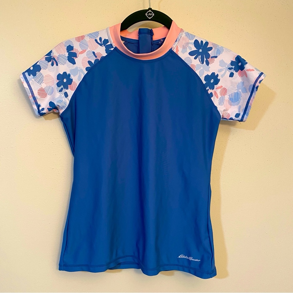 Eddie Bauer girls swim shirt size L 14/16